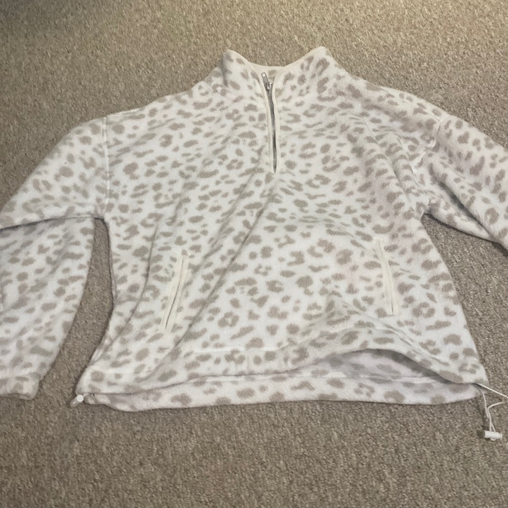 Leopard Print Zip Up - image 1